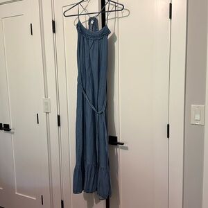 GAP Blue Maxi Wrap Sundress